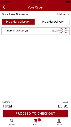 Brick Lane Brasserie Screenshot 2