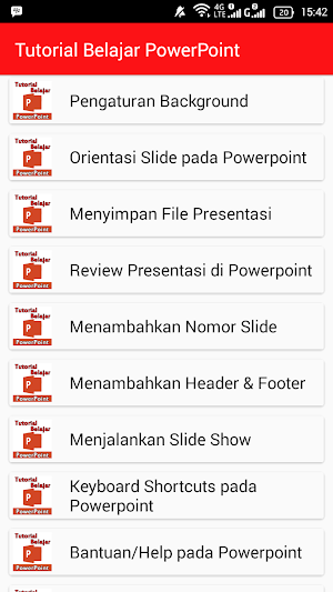Tutorial Belajar PowerPoint Screenshot 2