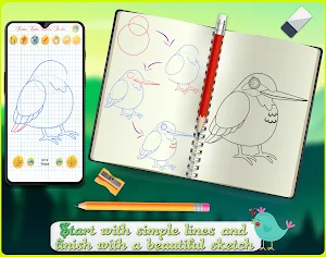 Learn How To Draw Chibi Birds Screenshot 2