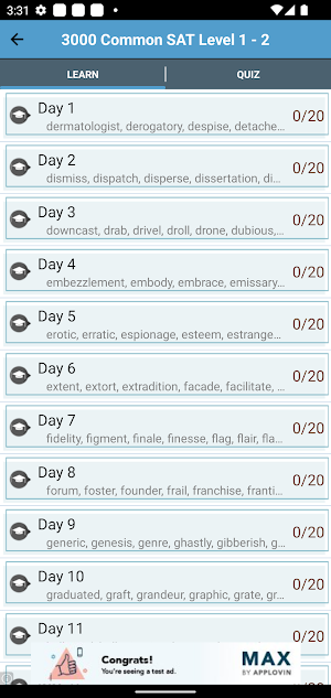 4000 SAT Vocabulary Screenshot 1