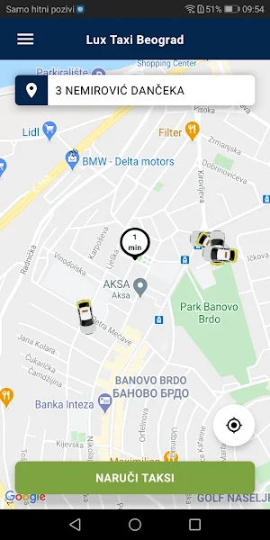 Lux Taxi Beograd Screenshot 0
