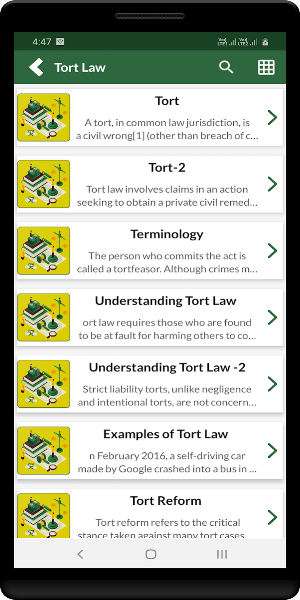 Law of Tort - Offline Screenshot 1