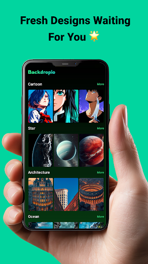 Backdropio - Wallpapers Screenshot 1