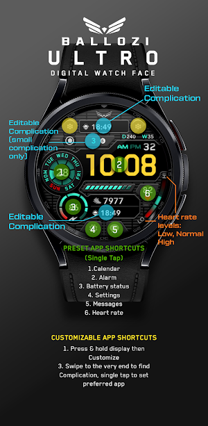 BALLOZI ULTRO Watch Face Screenshot 2