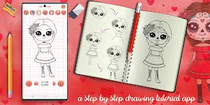 Learn To Draw Chibi Cute Girls Screenshot 2