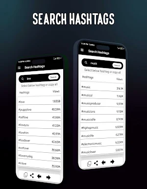 Ai Hashtag Generator view&like Screenshot 1