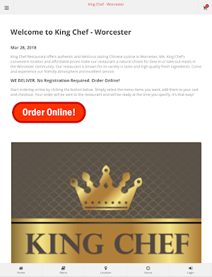 King Chef Worcester Ordering Screenshot 3