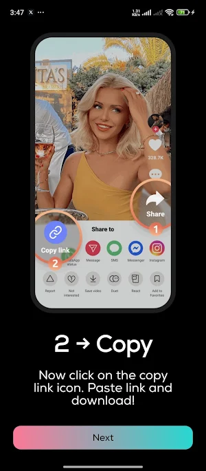 Video Downloader for TT Screenshot 2
