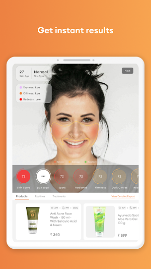 VLCC Skin Analyser Screenshot 2