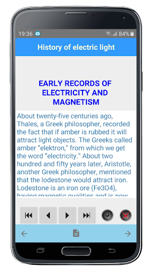 History of electric light Screenshot 3