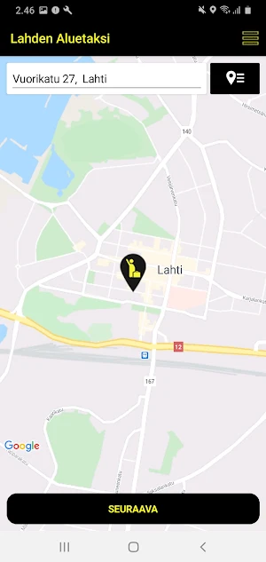 Lahden Aluetaksi Screenshot 1