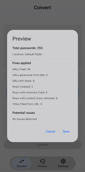 C Pass: Spass to CSV Screenshot 2