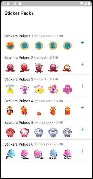 Stickers de Pulpos Screenshot 0
