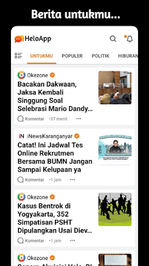 HaloApp - Berita & Vidio Screenshot 0