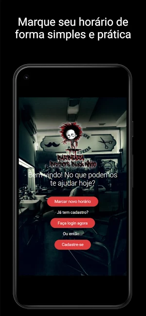 Barbearia Brothers Black White Screenshot 0