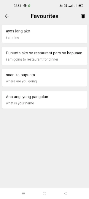 Tagalog To English Translator Screenshot 3