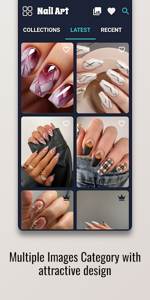 Neutral Lines Nail Art Design Screenshot 0
