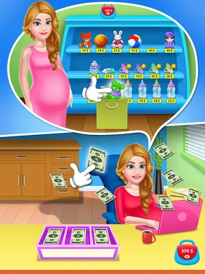 Mommy & newborn baby shower - Babysitter Game Screenshot 1