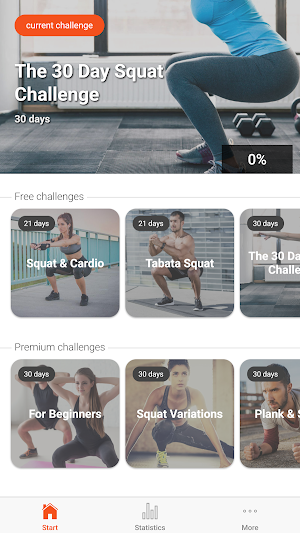 The Squat Challenge - 30 Day Workout Program Screenshot 0