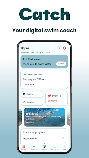 Catch - Swim Coach & Training Screenshot 0