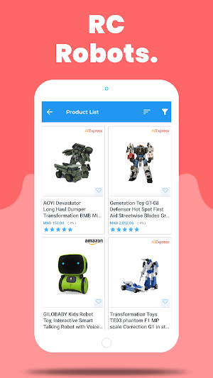 Robot toys shopping Screenshot 2