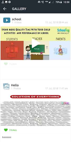 VIDYASHRAM LOSAL - PARENT APP Screenshot 1