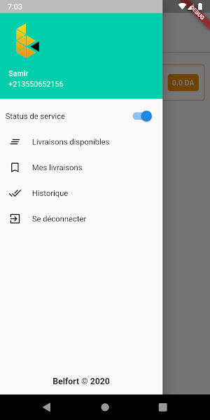 Belfort Livreur Screenshot 0