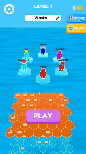 Hexagon fall heroes Screenshot 0