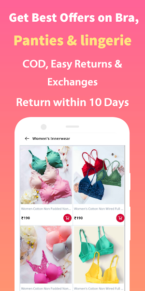 Bra Shopping App -Buy Lingerie Screenshot 0