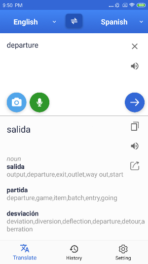 Language Translate - Camera Translator Screenshot 2