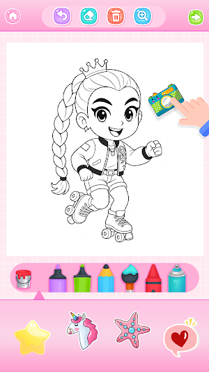Doll Princess Coloring Games Screenshot 3