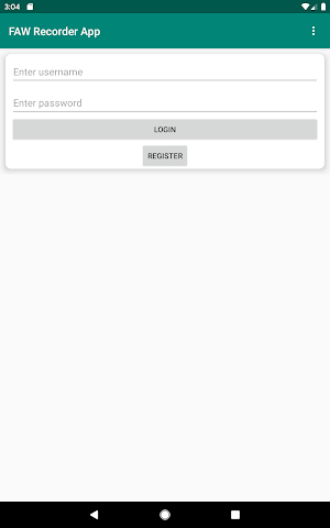 FAW Recorder App Screenshot 1