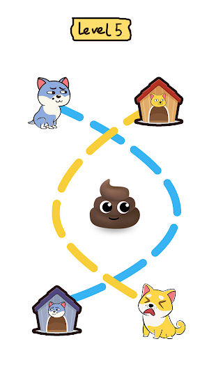 Dog rush: Draw to save game Screenshot 1