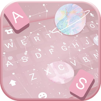 Pink Planets Keyboard Theme