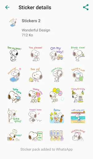 Stickers For Snooppy WAStickerApps Screenshot 3