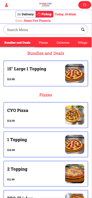 Stone Fire Pizzeria Screenshot 1
