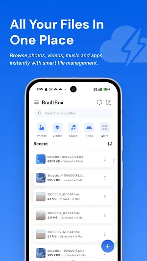 BoultBox: Cloud Storage Screenshot 1
