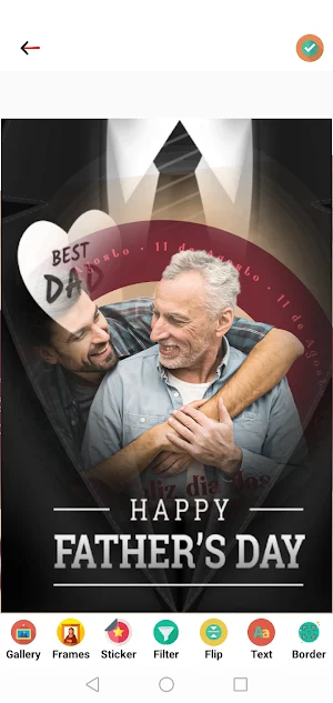 happy fathers day photo frame Screenshot 2