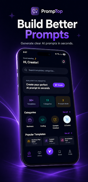 PrompTop: AI Prompt Generator Screenshot 0