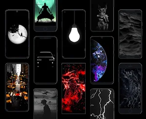 Black Live Wallpaper Screenshot 0