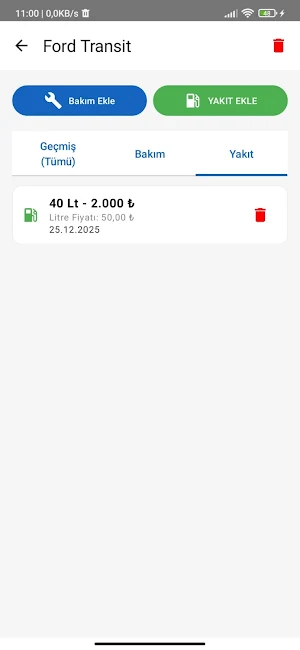 Araç Bakım Takip Screenshot 3