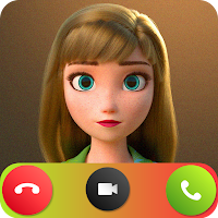 anna & elsa fake call video