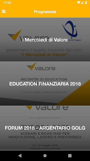 Valore Eventi Screenshot 3