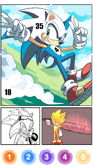 Sonicx Cartoon Color By Number Screenshot 0