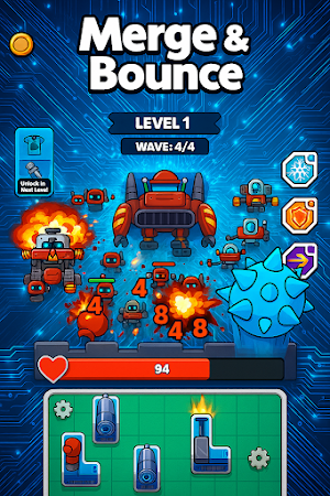 Furious Attack-Merge & Bounce Screenshot 0