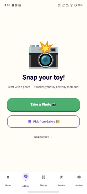 ToyJoy Box: Kids Toy Tracker Screenshot 1