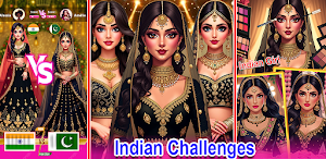 Indian Girl Dress Up & Makeup Screenshot 0