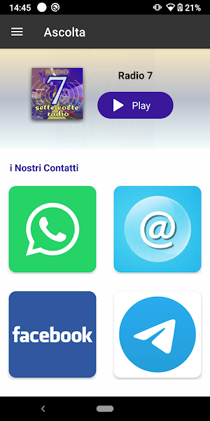 Radio7 Sette volte radio Screenshot 0