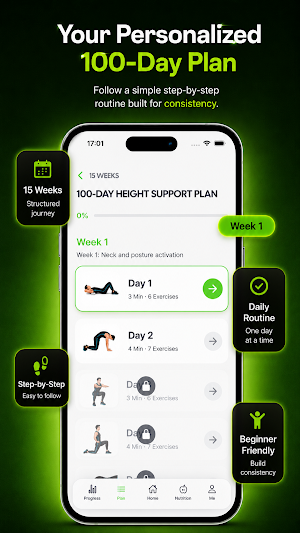 Tallify: Height Growth & Plan Screenshot 3