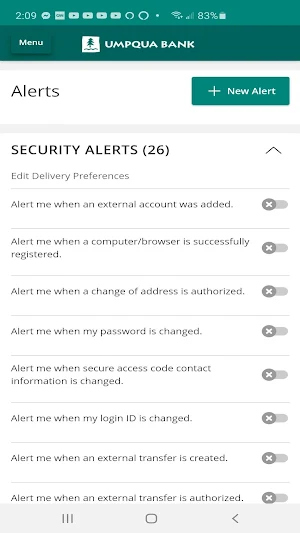 Umpqua Bank Mobile Banking Screenshot 3